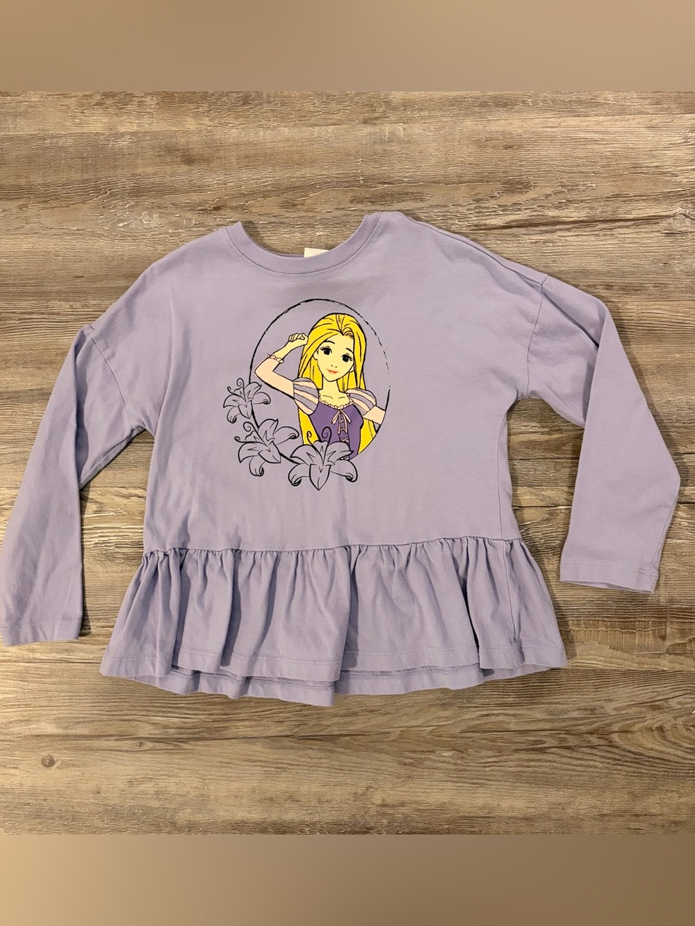 Hanna Andersson Disney Collection Rapunzel Long Sleeve Tee Size 6/7